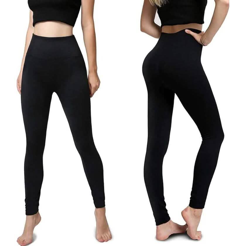 6er-Pack: Warme Damen-Leggings mit Fleecefutter, hoher Taille, weich und dehnbar
