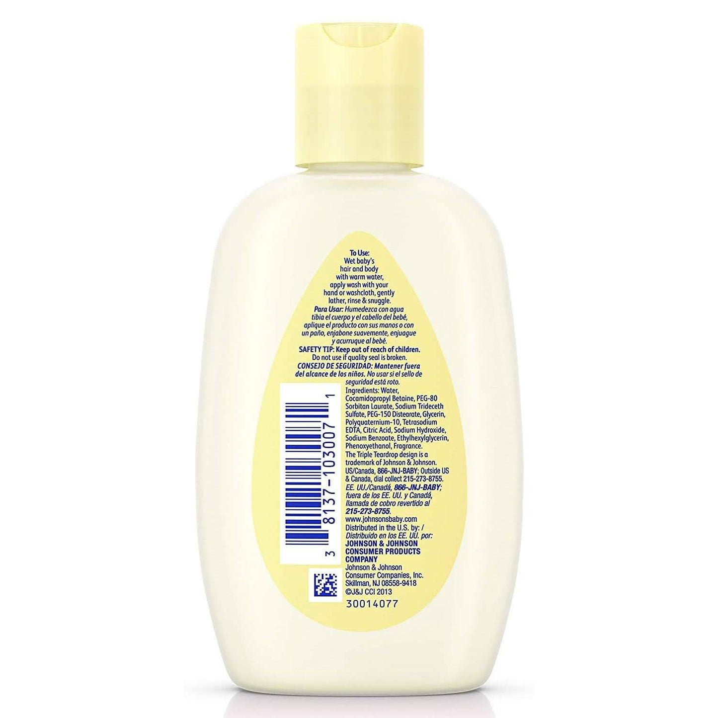 6er-Pack: Johnson's Head-To-Toe Babywaschgel Reisegröße 3 fl. oz.