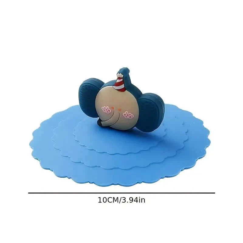 6er-Pack: Auslaufsicherer und staubdichter Silikon-Becherdeckel für Keramik-Teetassen und Wassergläser