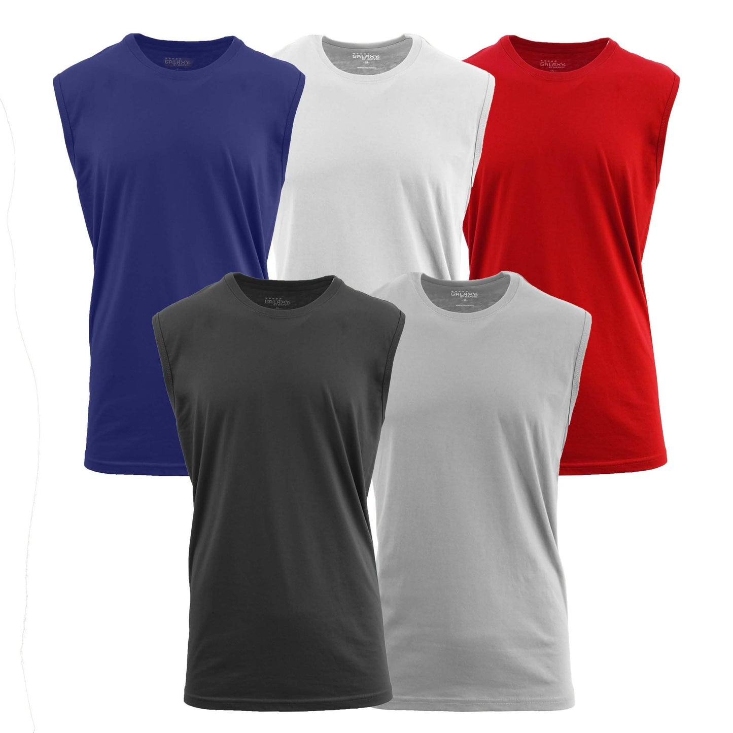 6er-Pack: Muskel-Tanktops für Herren, sortiert