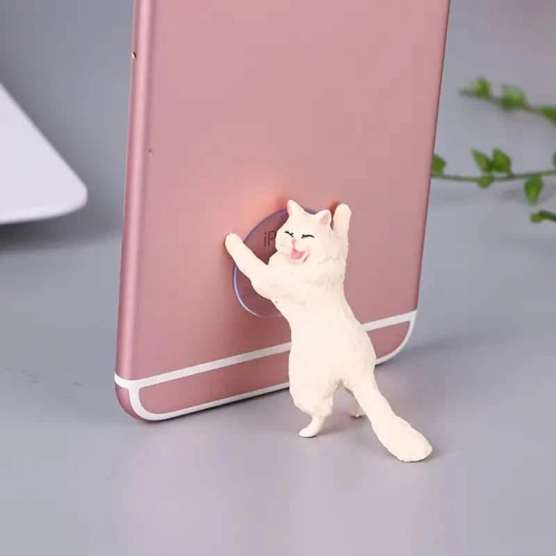 6er-Pack: Tragbarer universeller niedlicher Katzen-Handyhalter