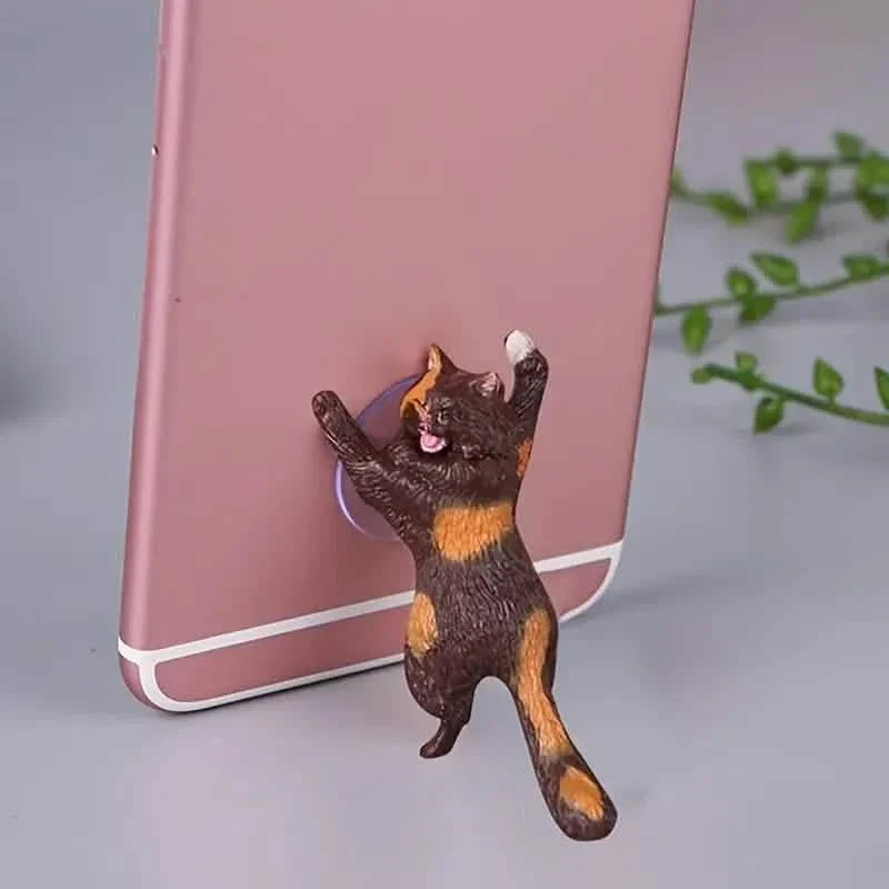 6er-Pack: Tragbarer universeller niedlicher Katzen-Handyhalter