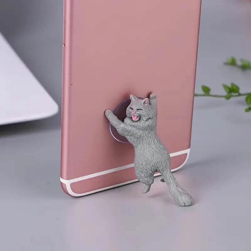 6er-Pack: Tragbarer universeller niedlicher Katzen-Handyhalter