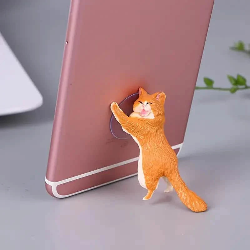 6er-Pack: Tragbarer universeller niedlicher Katzen-Handyhalter