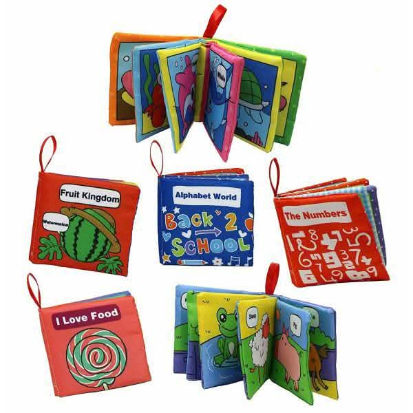 6er-Pack: Intelligente Stoffbücher