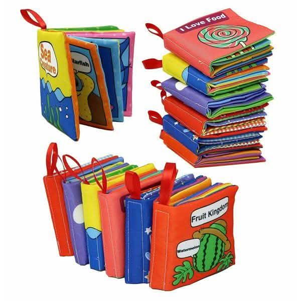 6er-Pack: Intelligente Stoffbücher