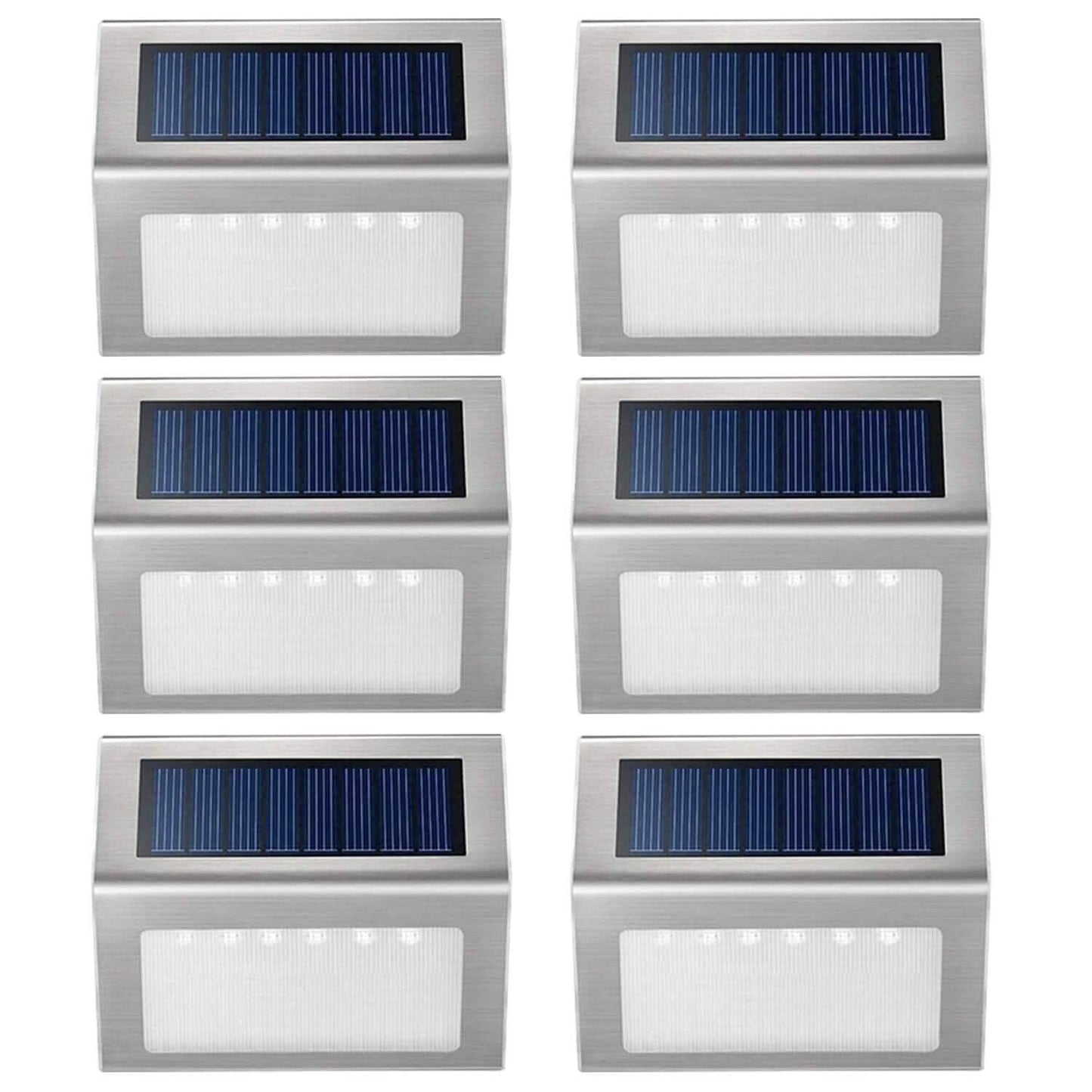 6er-Pack: Solar-Stufenleuchten