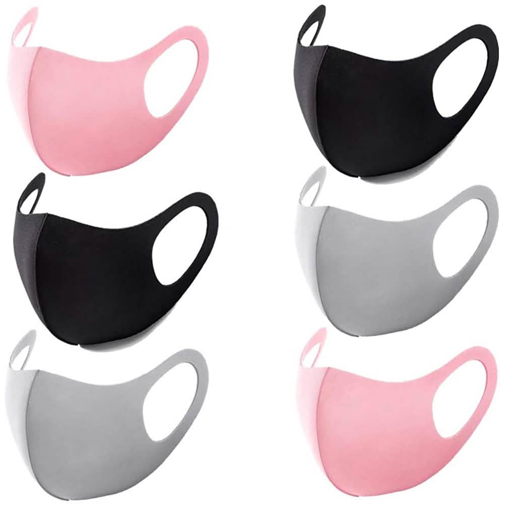 6er-Pack: Waschbare Unisex-Staubmaske