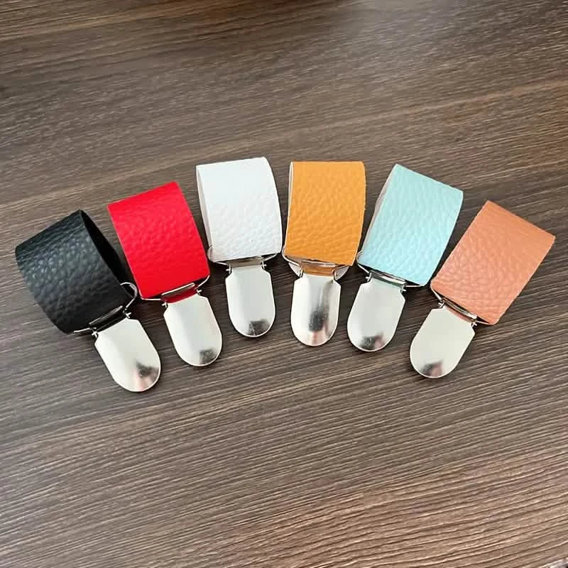 6-teilig: Hutclip für Sommerreisen an Tasche Gepäck PU-Lederhut