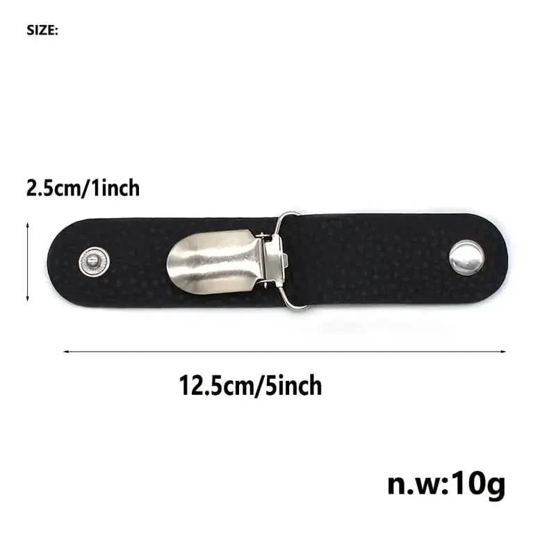 6-teilig: Hutclip für Sommerreisen an Tasche Gepäck PU-Lederhut