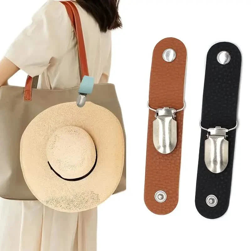 6-teilig: Hutclip für Sommerreisen an Tasche Gepäck PU-Lederhut