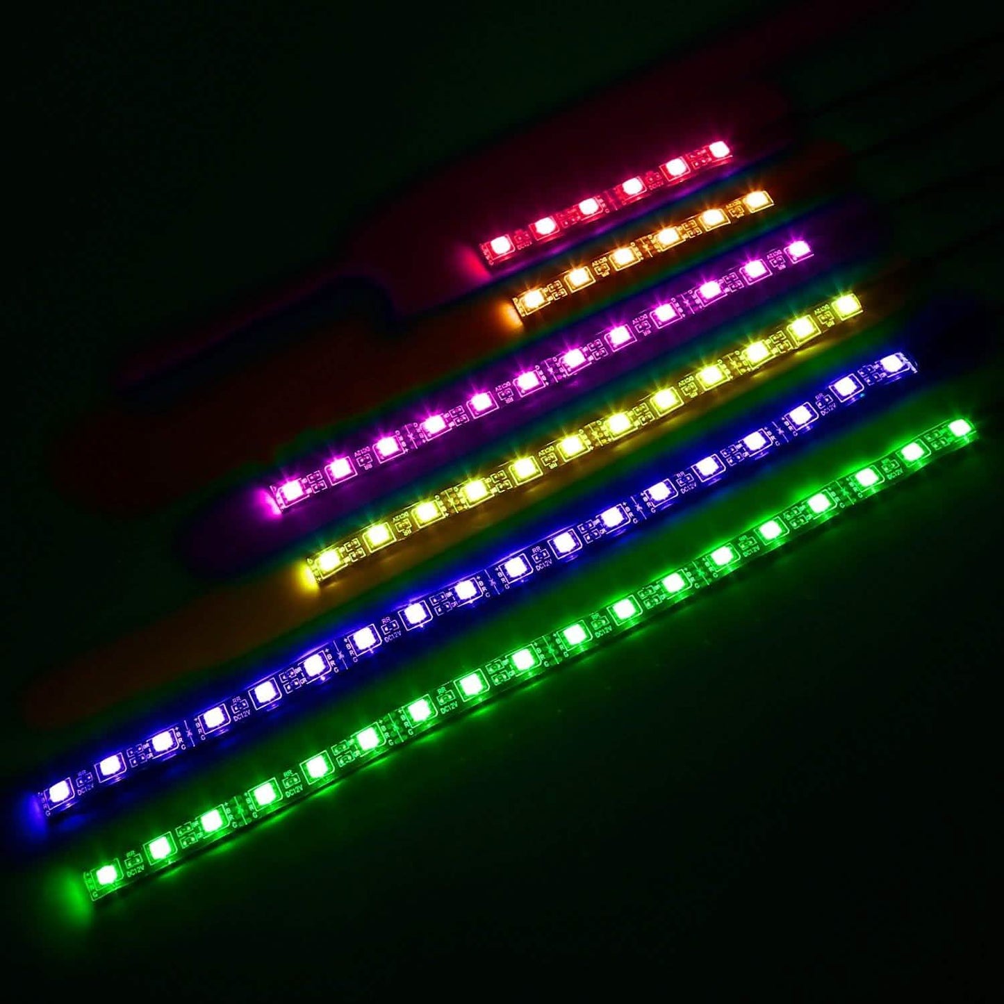 6-teilig: Motorrad-LED-Lichtleisten
