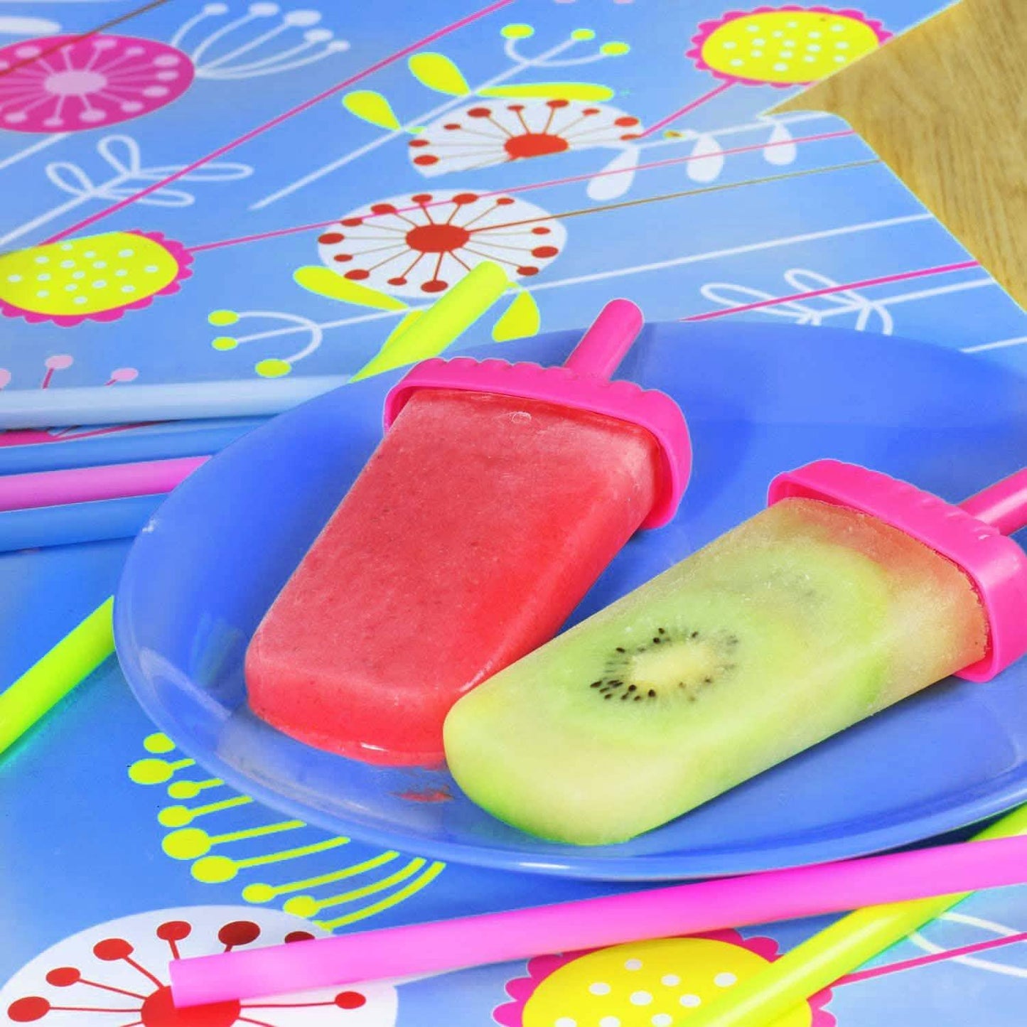 6-teilig: Eisformen wiederverwendbar DIY Eis am Stiel Maker