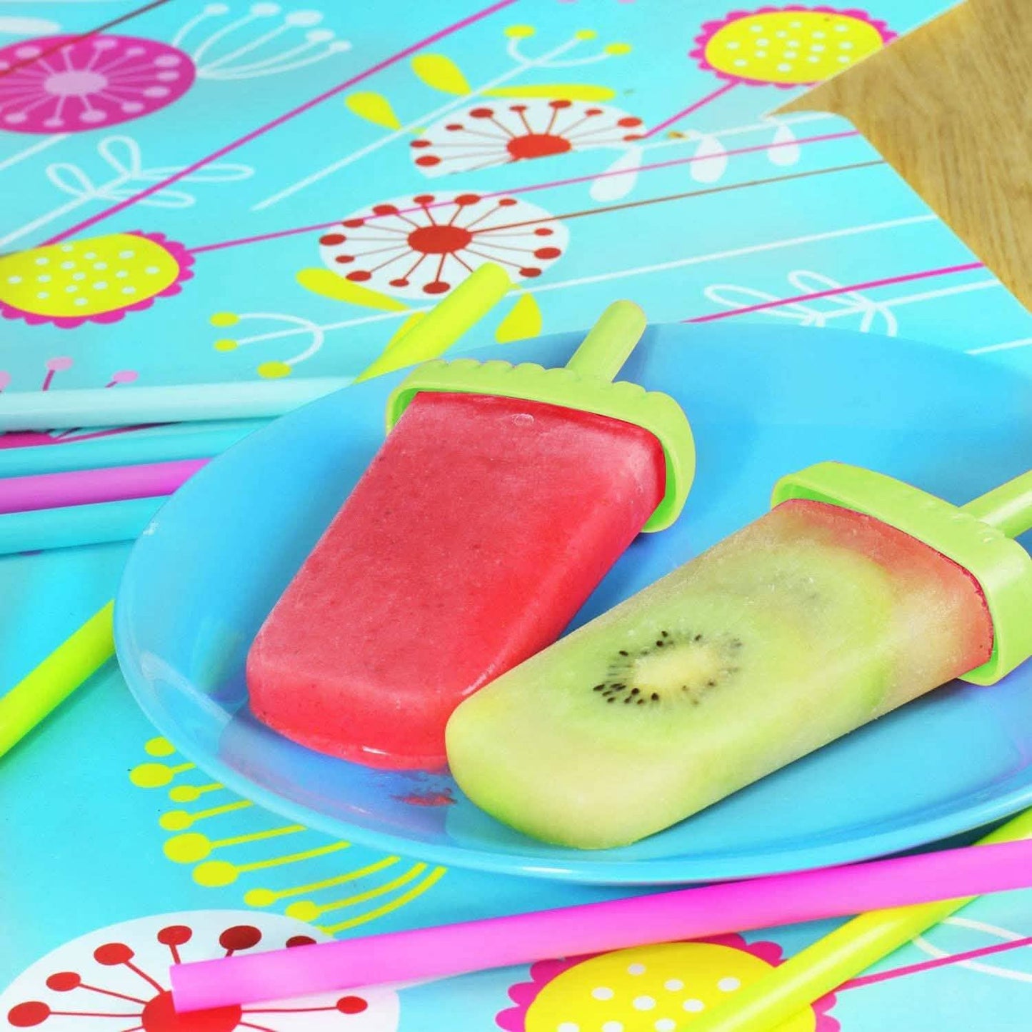 6-teilig: Eisformen wiederverwendbar DIY Eis am Stiel Maker