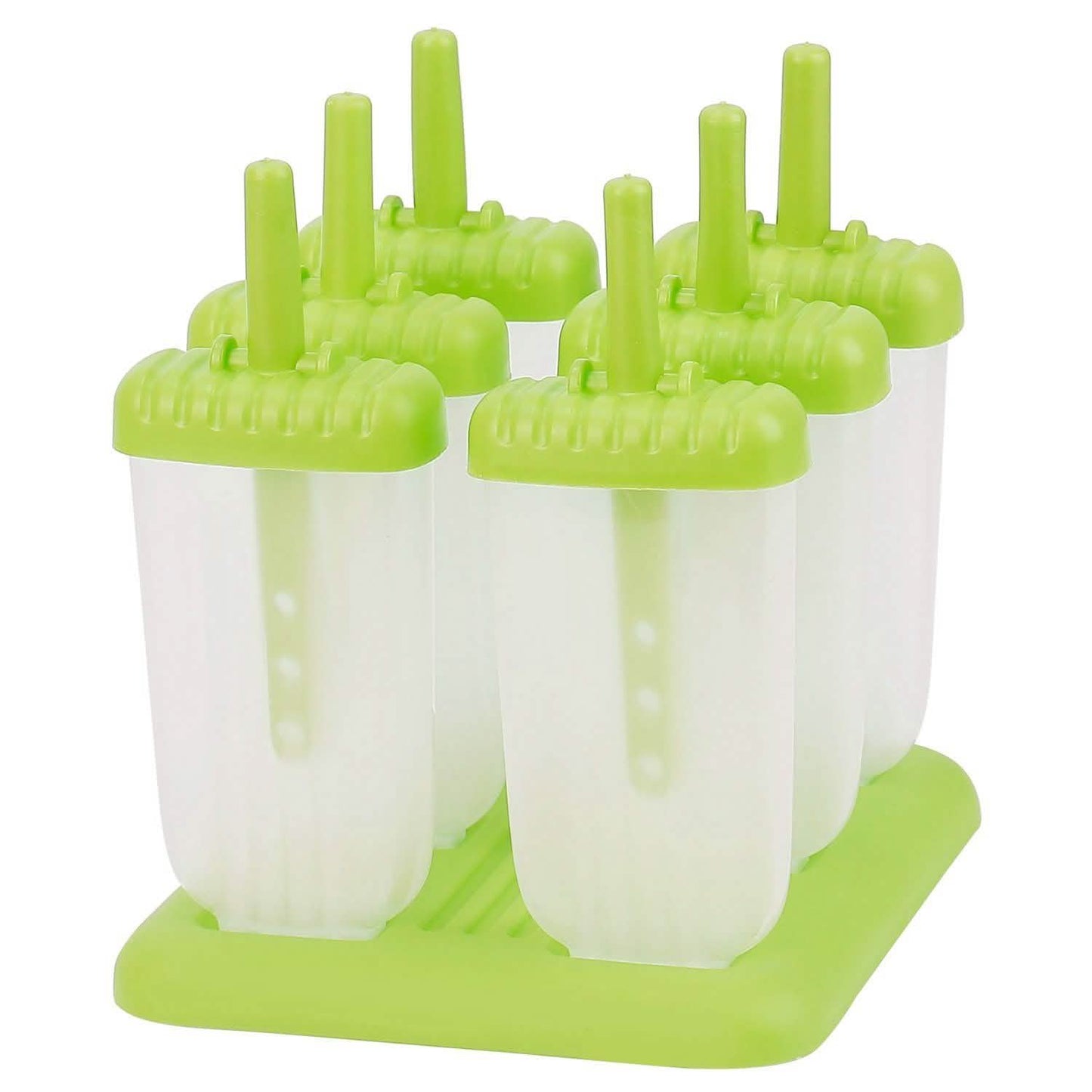 6-teilig: Eisformen wiederverwendbar DIY Eis am Stiel Maker