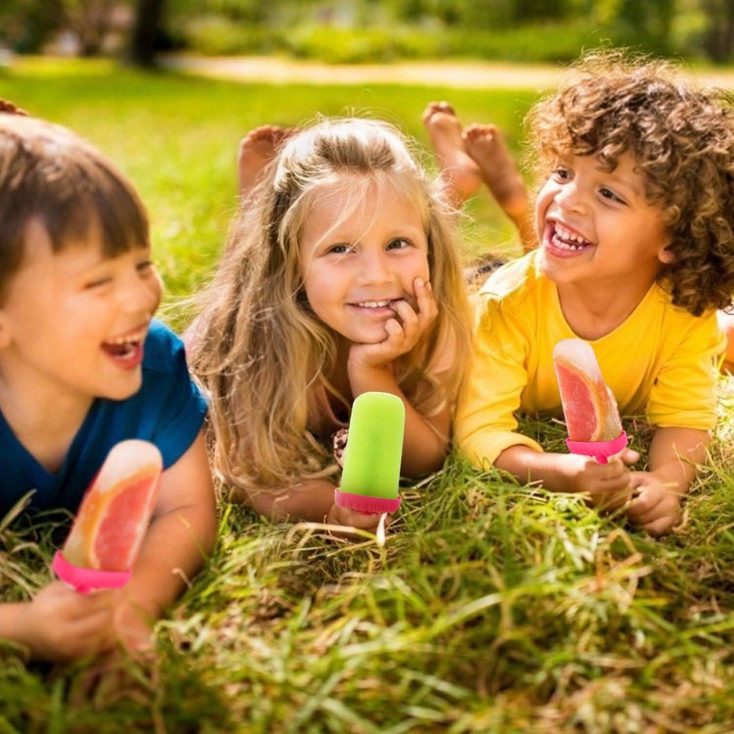6-teilig: Eisformen wiederverwendbar DIY Eis am Stiel Maker