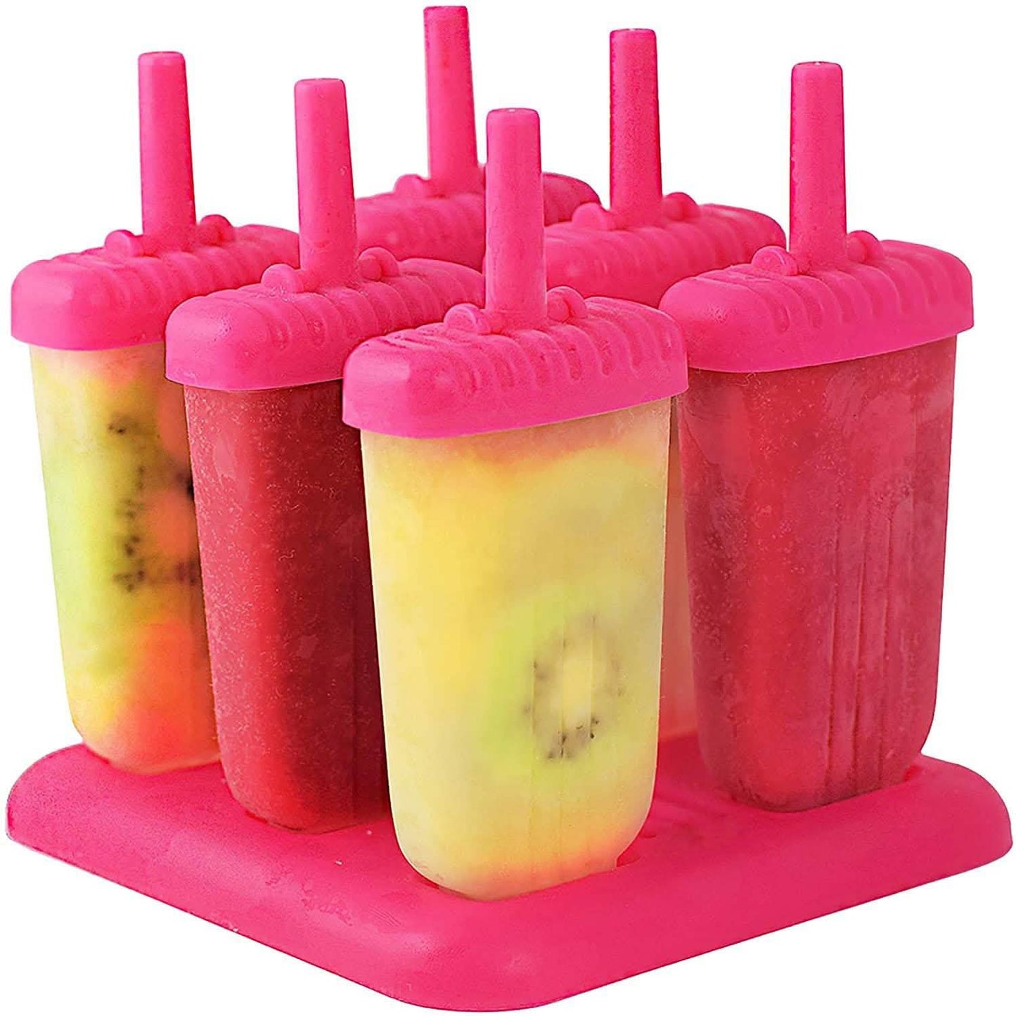 6-teilig: Eisformen wiederverwendbar DIY Eis am Stiel Maker
