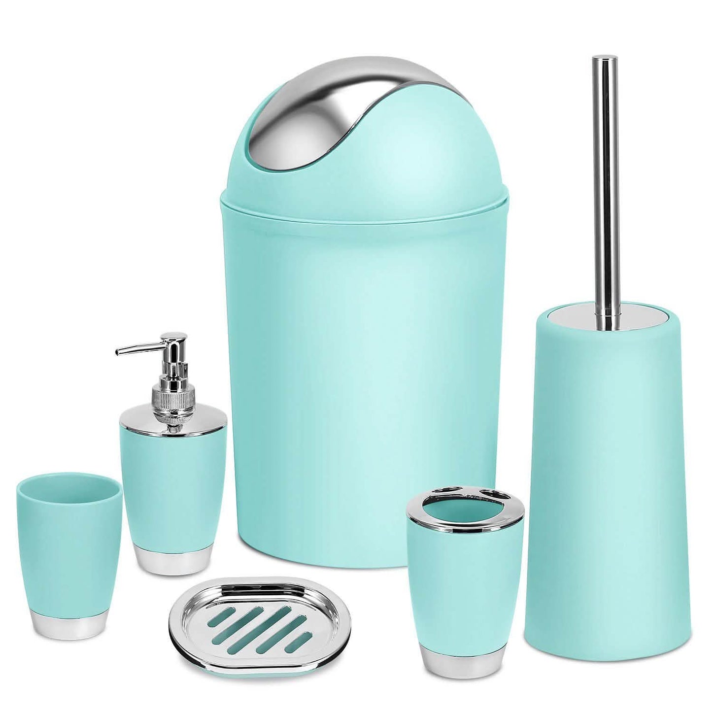 6-teiliges Set: Badaccessoires