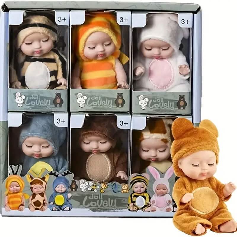6-teiliges Set: Prinzessinnen-Puppen-Geschenkbox