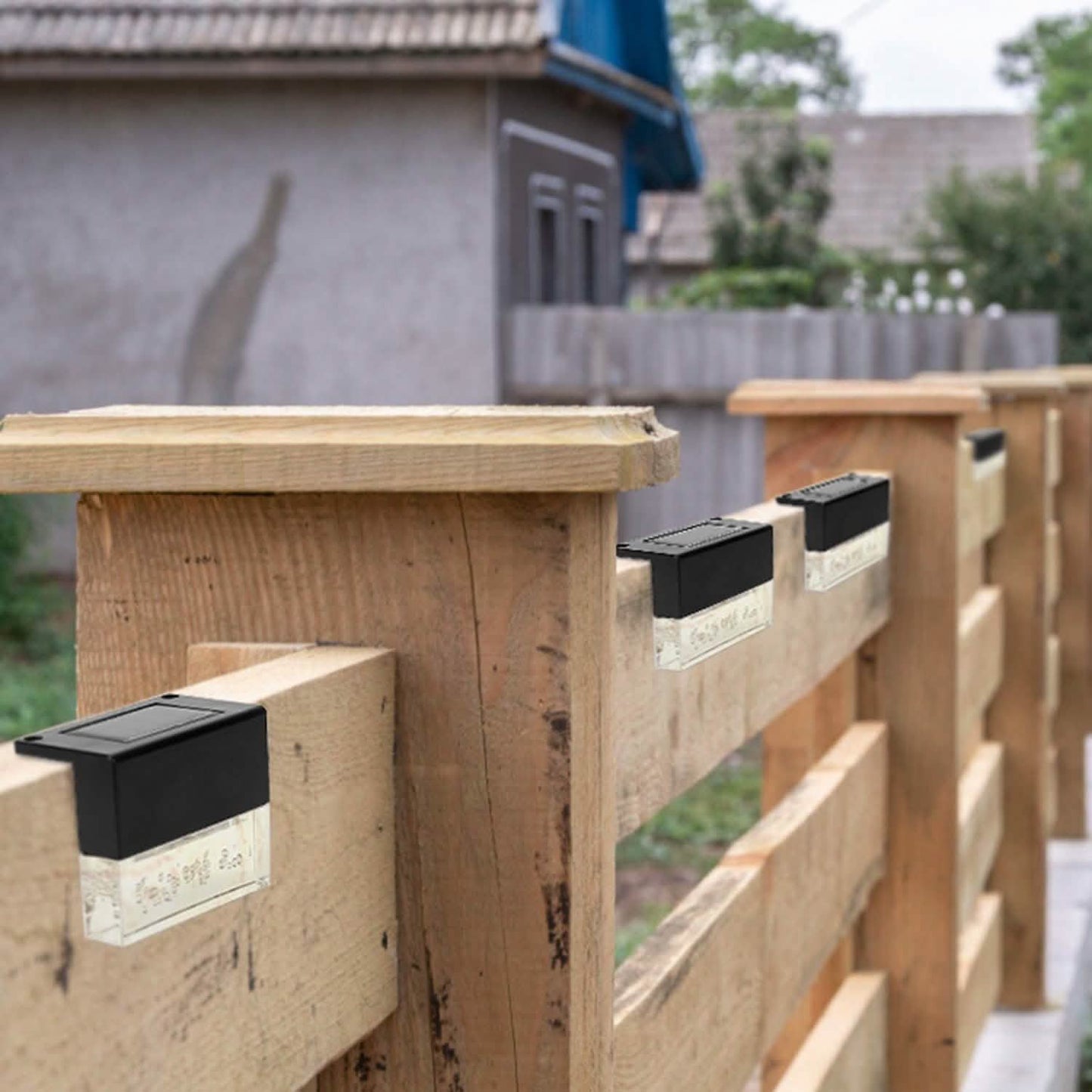 6-teilig: Solarbetriebene Dekolichter aus Acryl mit Blasen für Terrassen und Wege