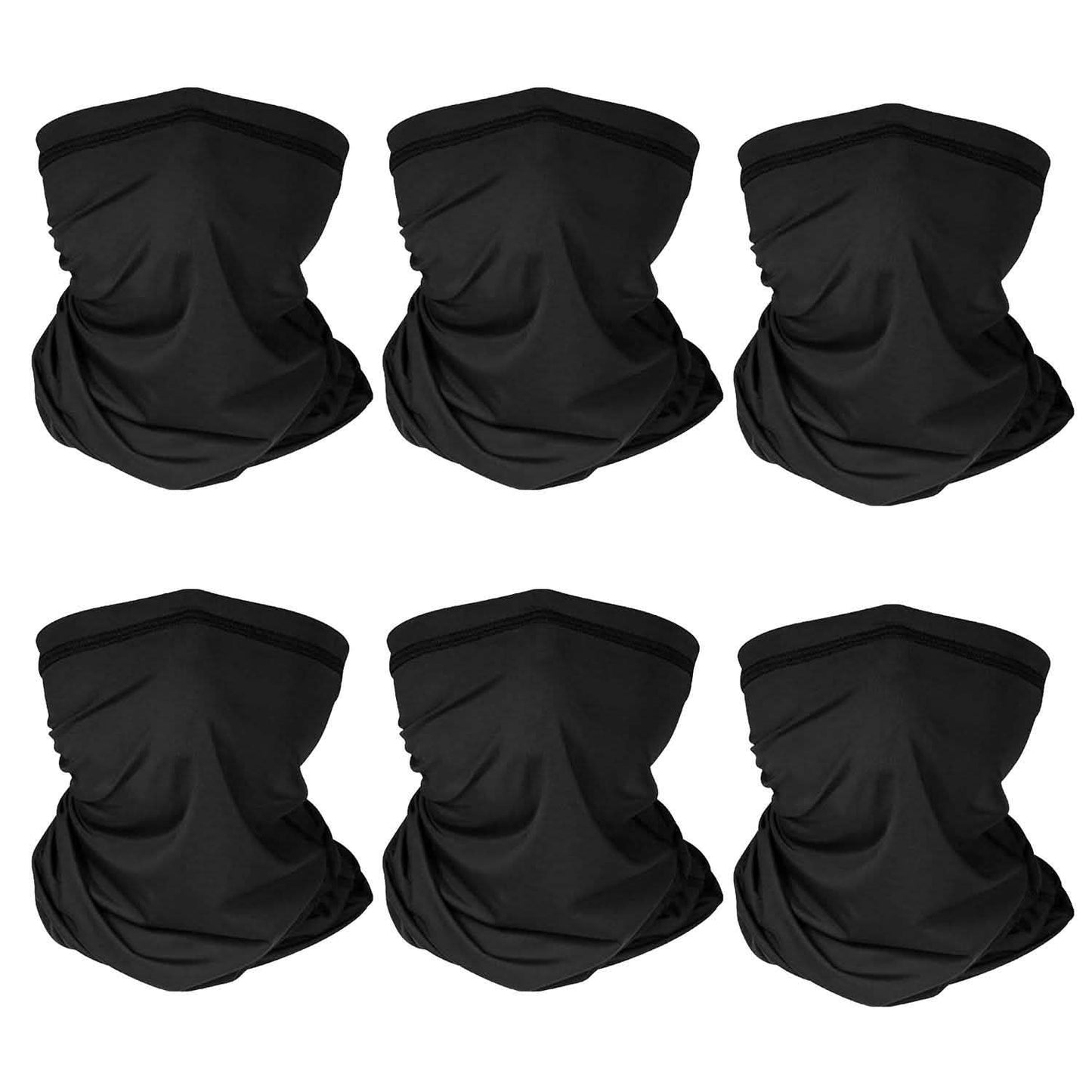 6er-Pack: Sommer-Nackengamasche UV-Sonnenschutz Gesichtsmaske