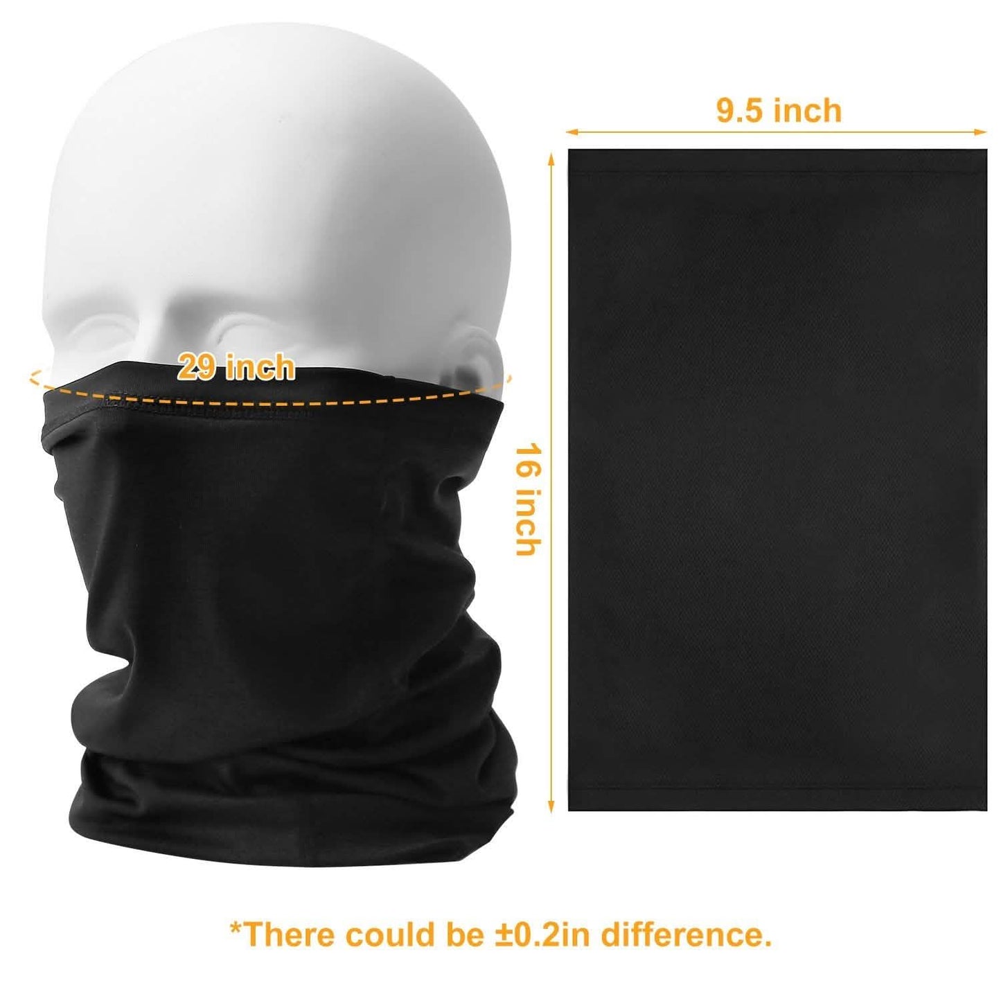 6er-Pack: Sommer-Nackengamasche UV-Sonnenschutz Gesichtsmaske