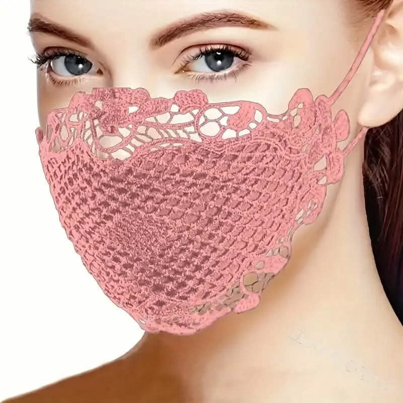 6-teiliges Set: Damen bedruckte mehrfarbige Spitzenmaske