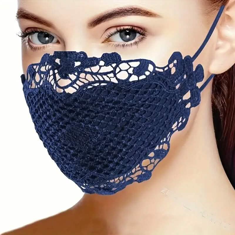 6-teiliges Set: Damen bedruckte mehrfarbige Spitzenmaske