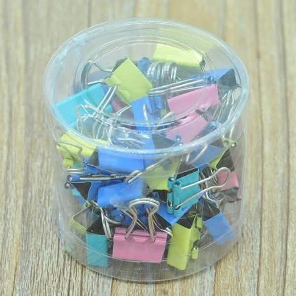 60 Stück: 15 mm bunte Metall-Papier-Akten-Ticket-Klammern