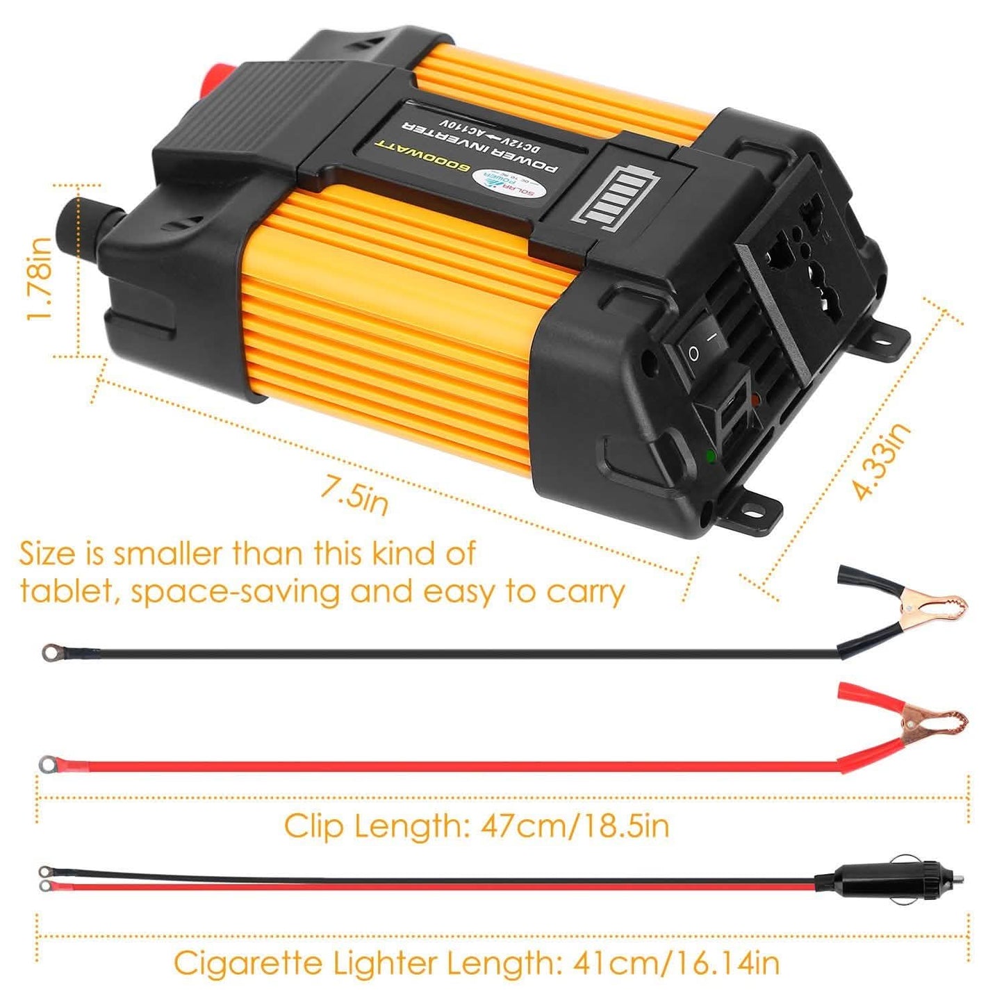 4000W Spitzenleistung Wechselrichter DC 1