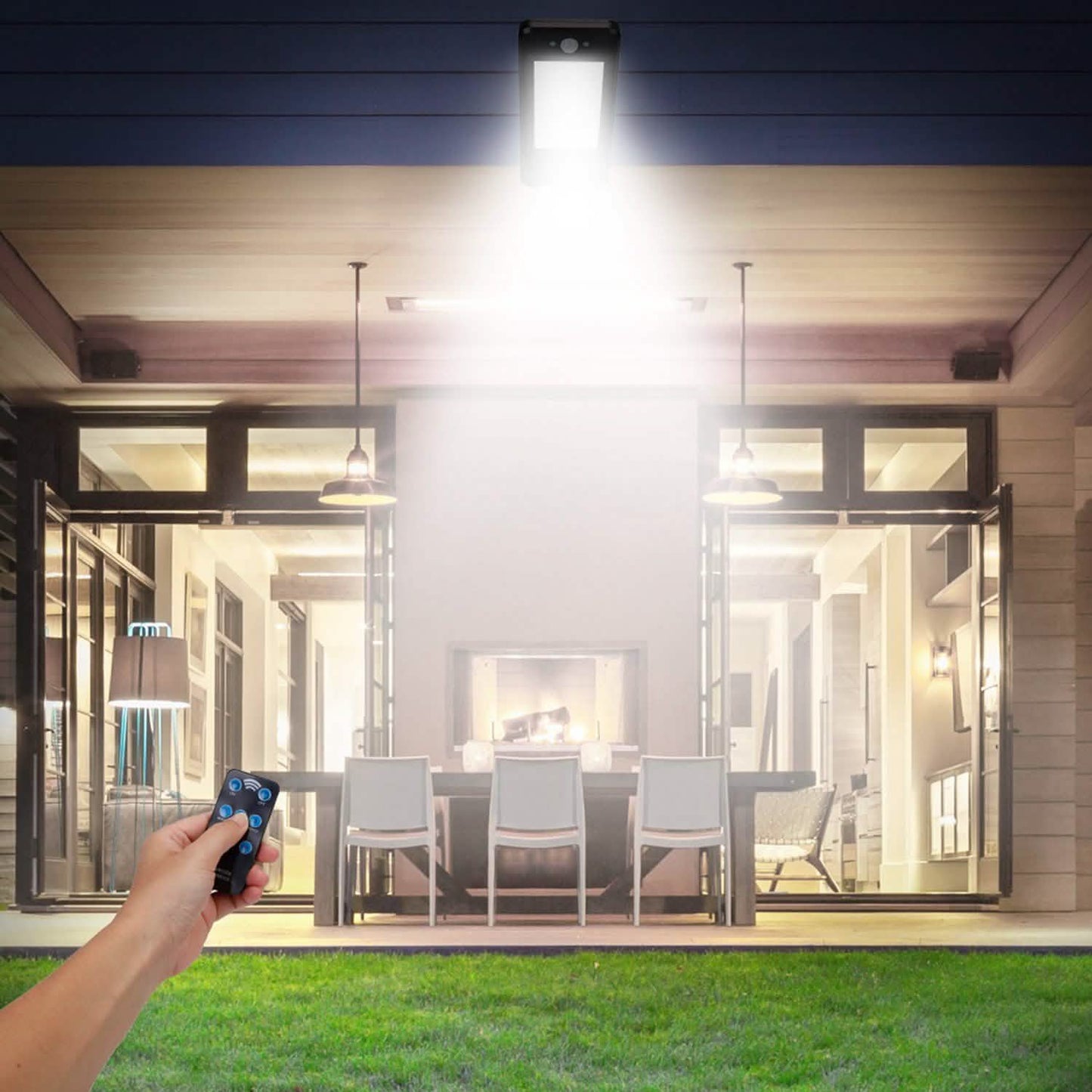 60 LEDs Solar-PIR-Bewegungssensor-Fernbedienung drahtlose Lampe