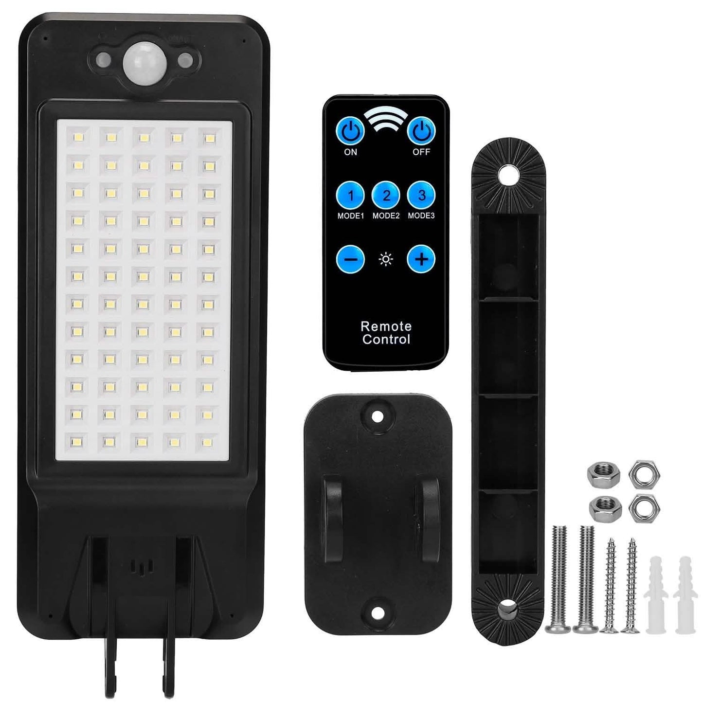60 LEDs Solar-PIR-Bewegungssensor-Fernbedienung drahtlose Lampe