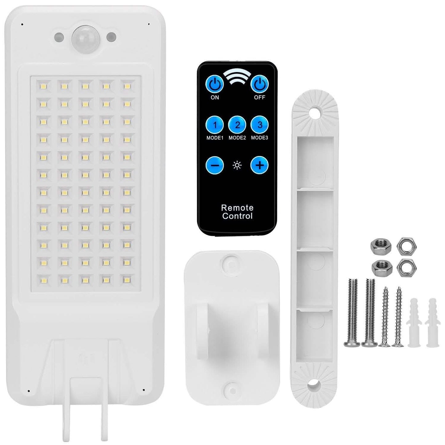 60 LEDs Solar-PIR-Bewegungssensor-Fernbedienung drahtlose Lampe