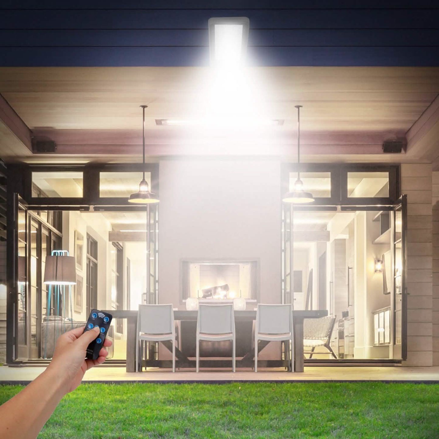 60 LEDs Solar-PIR-Bewegungssensor-Fernbedienung drahtlose Lampe