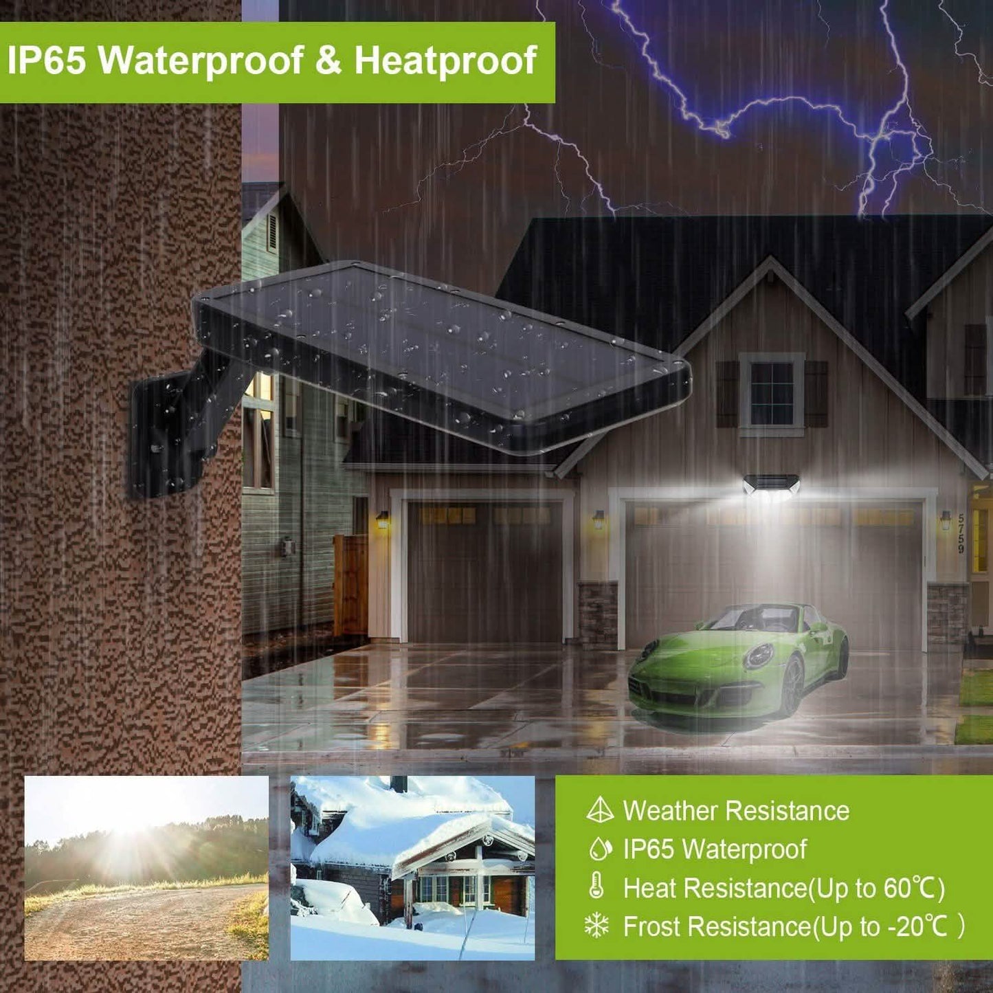 60 LEDs Solar-PIR-Bewegungssensor-Fernbedienung drahtlose Lampe