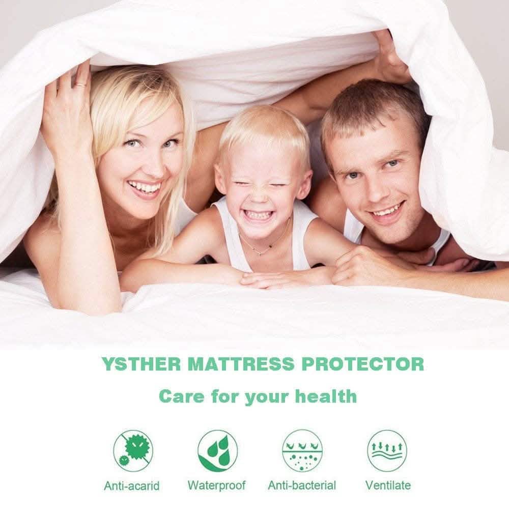 BeautySleep Frottee Wasserdichter Matratzenschoner Premium Hypoallergener Bezug