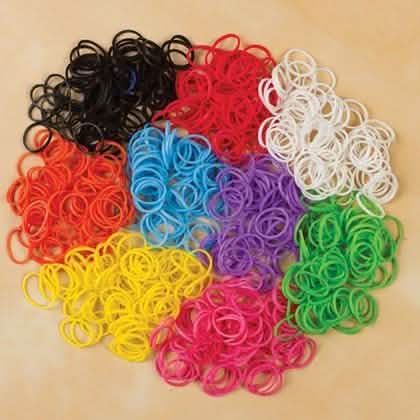 626-teiliges Set bunter Loom Bandz und Werkzeuge