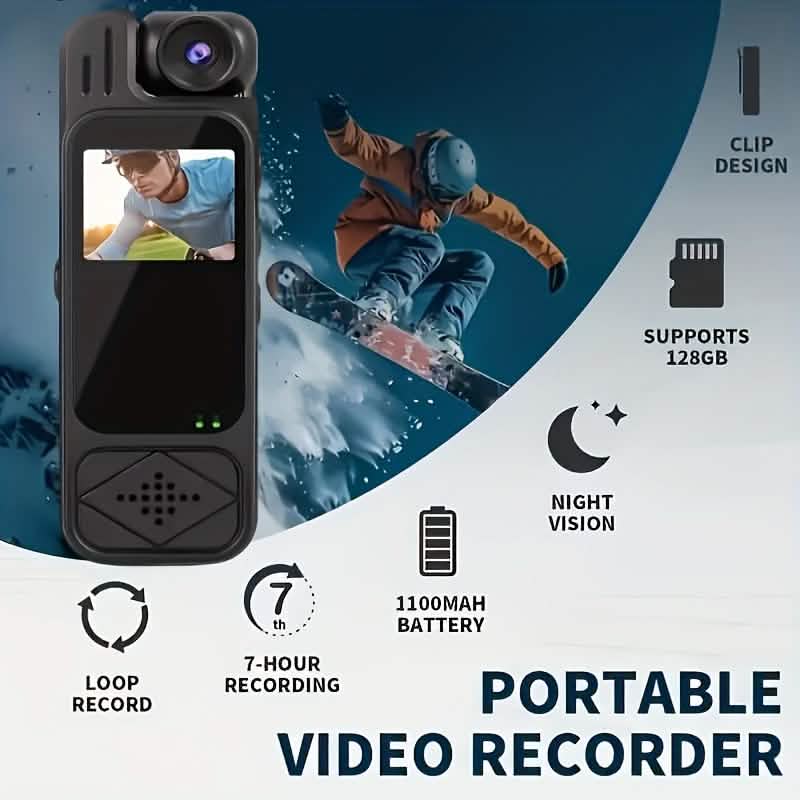 Premium tragbarer Körperkamera-Rekorder – HD, SD-Karten-kompatibel