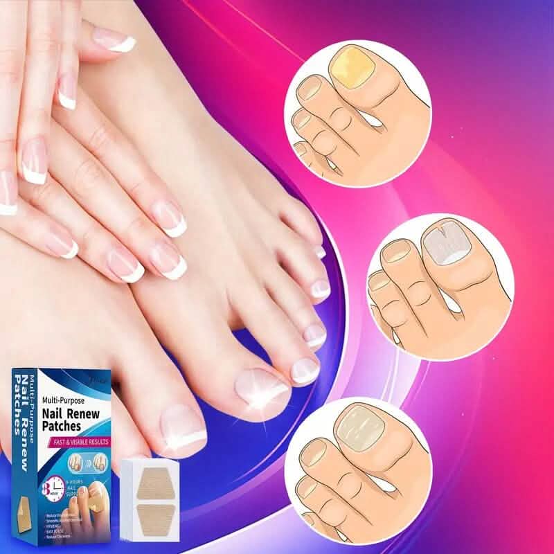 64-Stück: Extra Starke Zehennagel-Behandlung Nagelreparatur-Pflaster