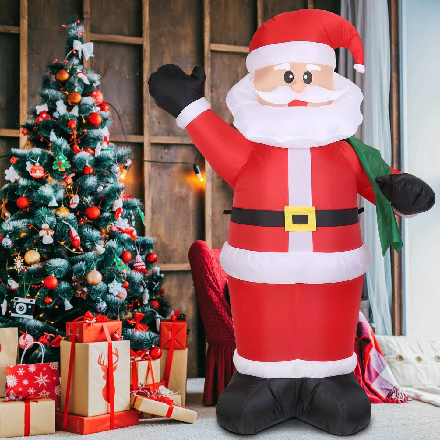 1,95m aufblasbarer Weihnachts-Riesenweihnachtsmann
