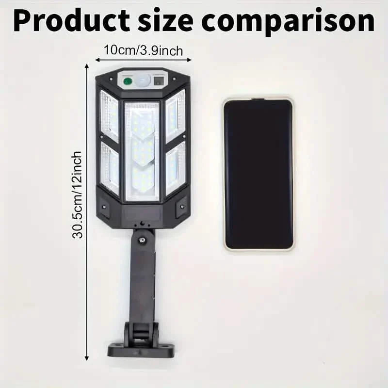 6500K Helle LED-Solarwandleuchte mit 3 Beleuchtungsmodi