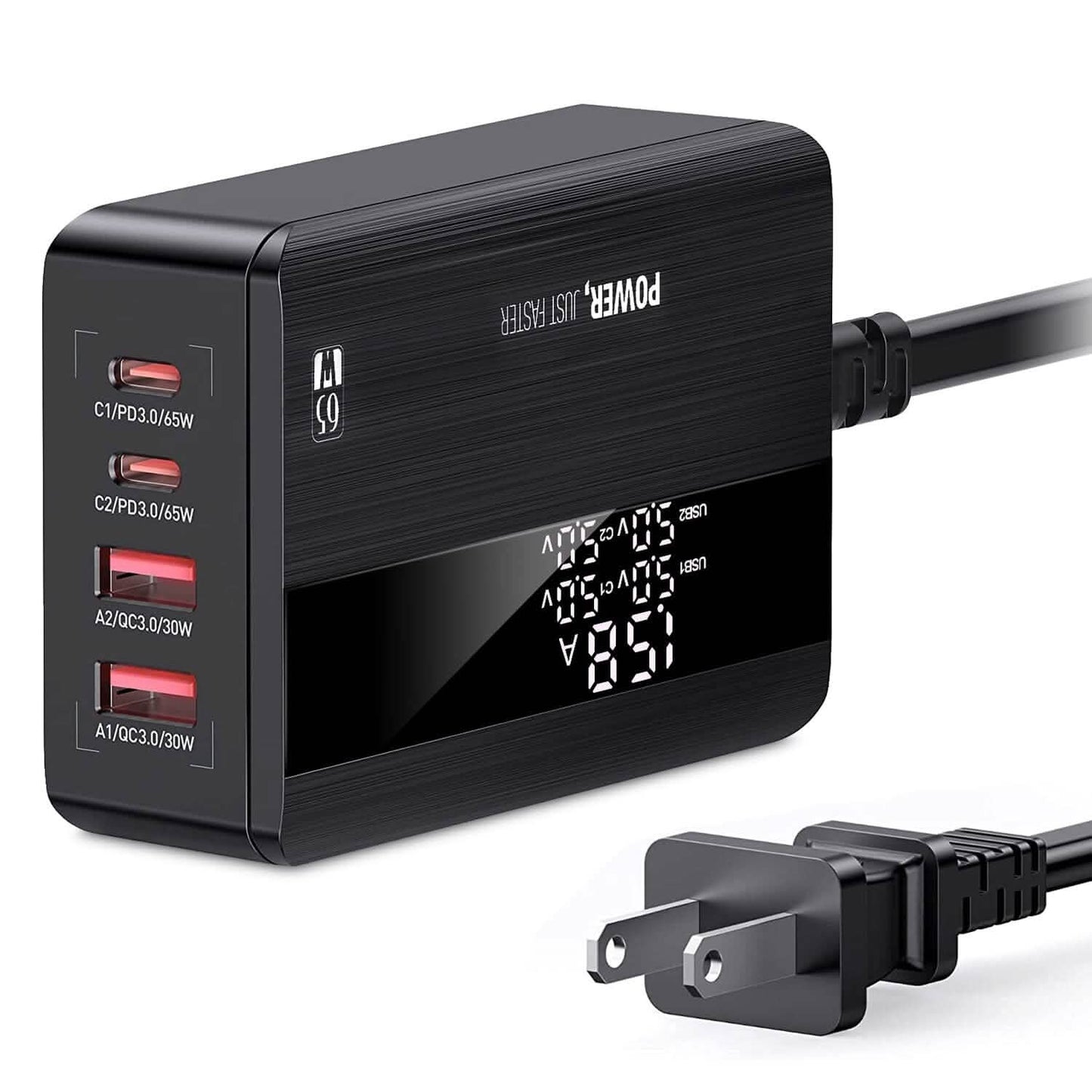 65W 4-Port-USB-Schnellladegerät