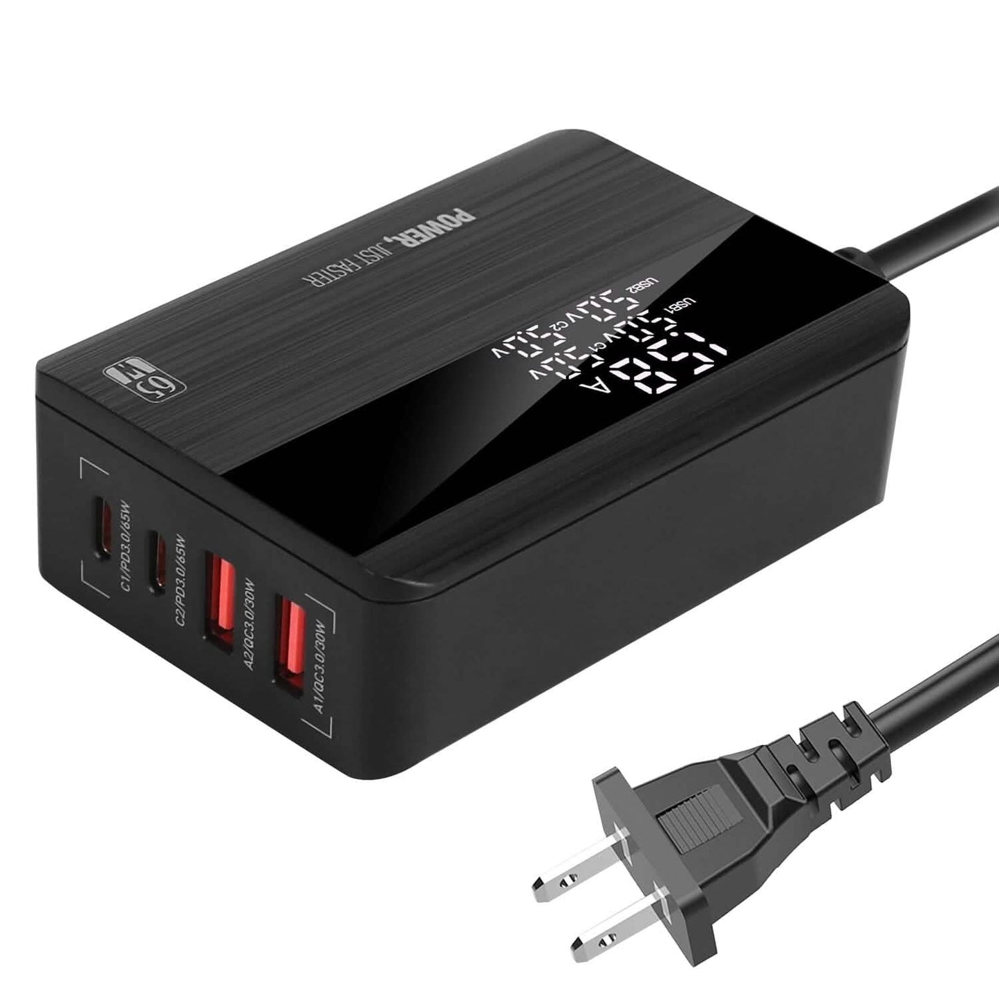 65W 4-Port-USB-Schnellladegerät