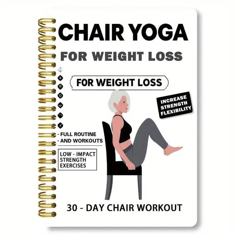 30-Tage-Stuhl-Yoga-Notizbuch | Tägliche 15-Minuten-Workouts & Anleitung