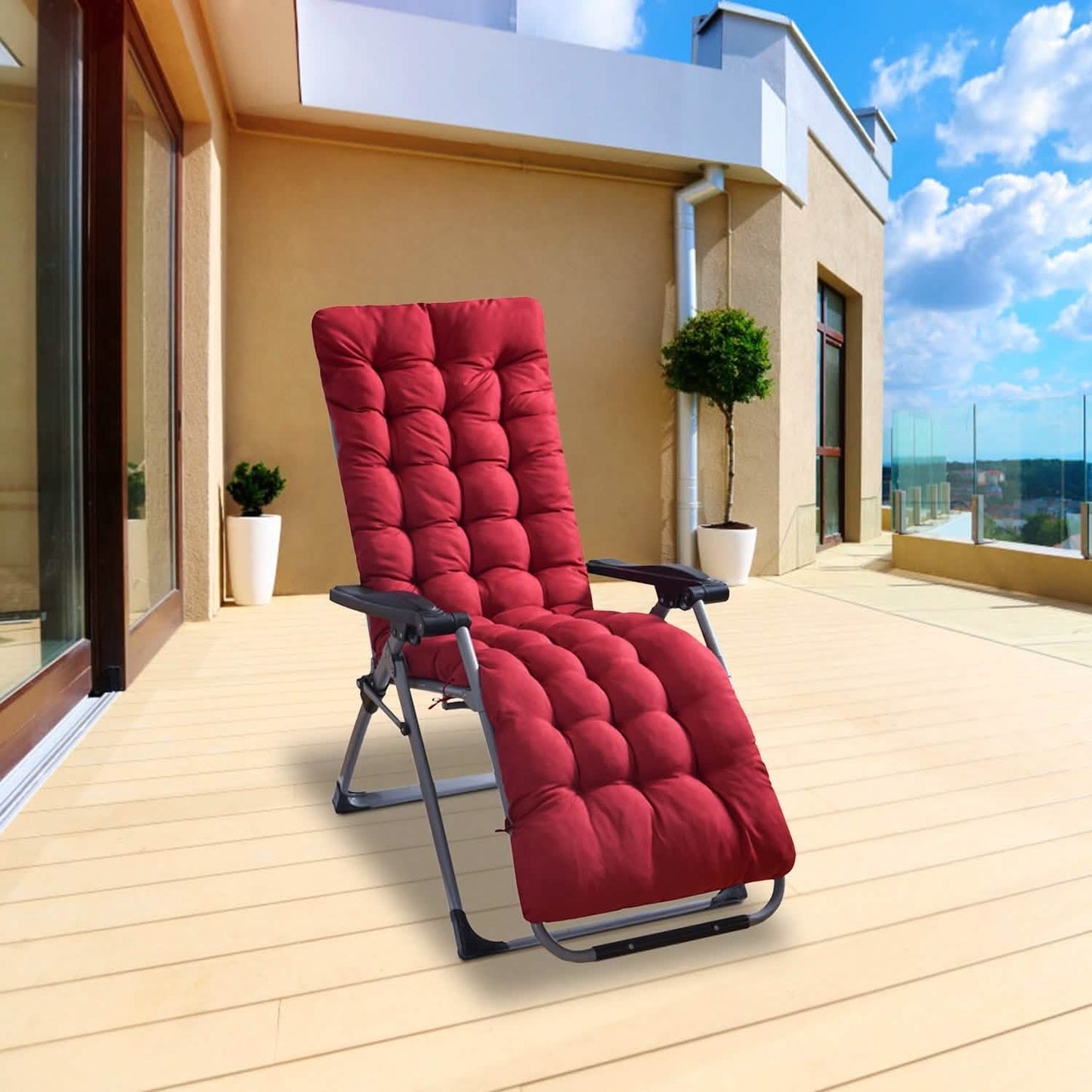 67x22in Chaiselongue-Kissen Relaxliege Schaukelstuhl Sofa