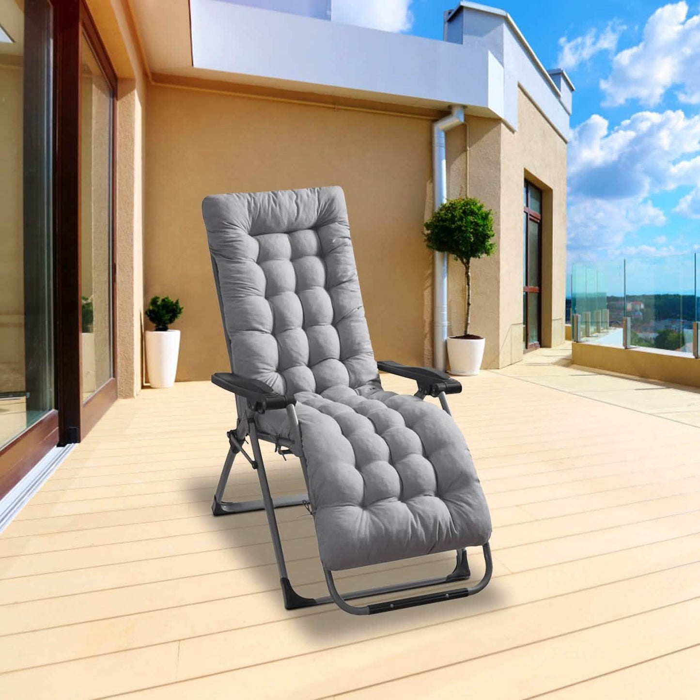 67x22in Chaiselongue-Kissen Relaxliege Schaukelstuhl Sofa