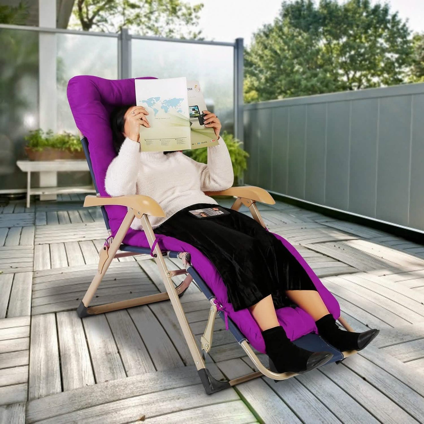 67x22in Chaiselongue-Kissen Relaxliege Schaukelstuhl Sofa