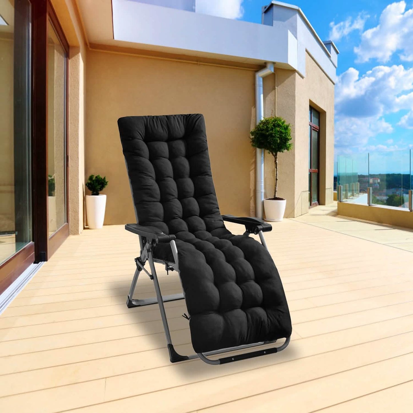 67x22in Chaiselongue-Kissen Relaxliege Schaukelstuhl Sofa