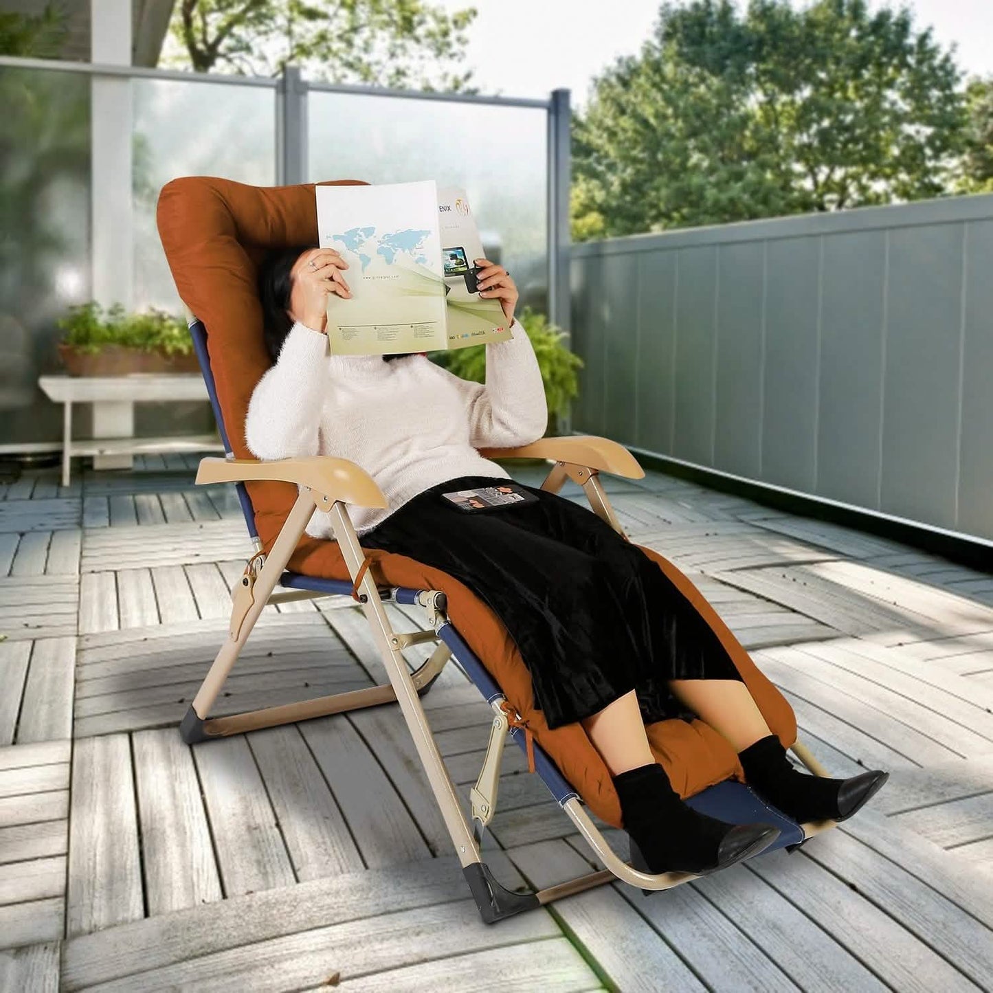 67x22in Chaiselongue-Kissen Relaxliege Schaukelstuhl Sofa