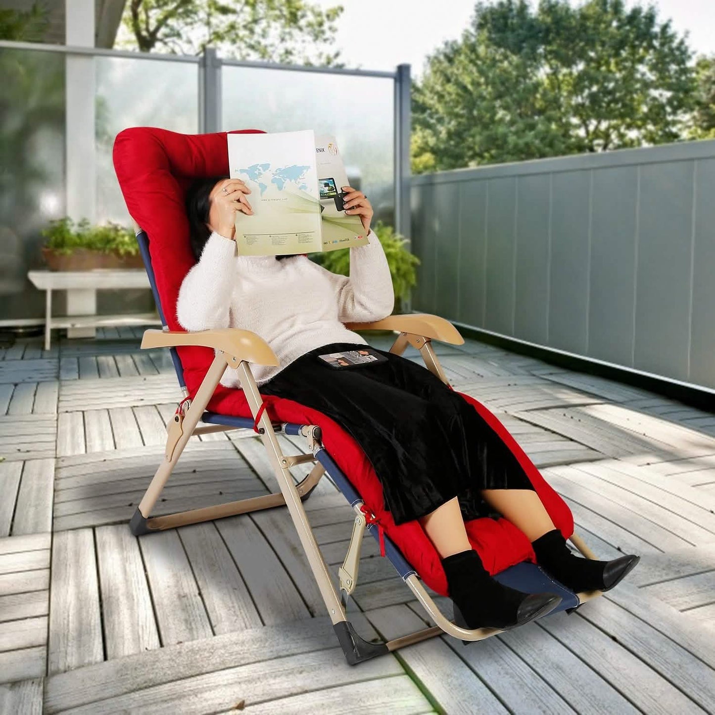 67x22in Chaiselongue-Kissen Relaxliege Schaukelstuhl Sofa